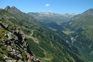 Blick vom Passo Bareta Richtung Lukmanier