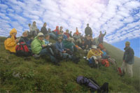 Gipfelfoto (leider eine Fotomontage.Echtes Foto mit anklicken zeigen)