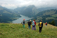 Im Abstieg zum Lac de l'Hongrin