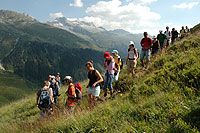 Abstieg vom Aussichtsgipgfel Bostg