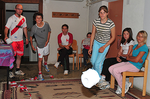 «House-Run» mit WC Rollen werfen ...