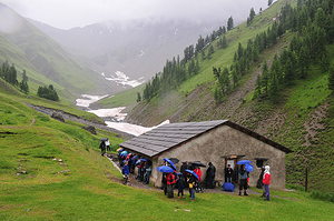 Die regnerische Alp Trupchun