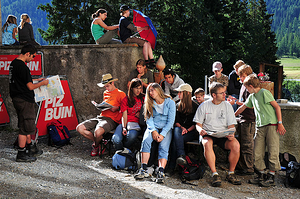 Warten bis zum Abmarsch