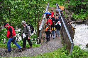 Unterwegs beim Spaziergang in Adelboden