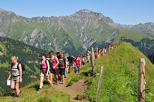 Unterwegs auf dem Torneggrat