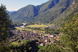 Blick auf Maggia talabwärts