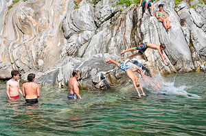Baden in der Maggia