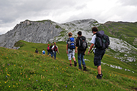 Kurz vor dem Saaser Calanda