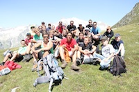 Gruppenfoto auf der Chue