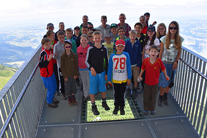 Auf der Aussichtsplattform