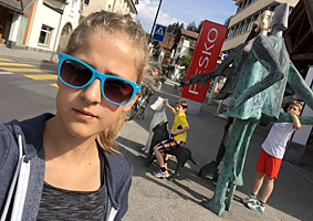 Gruppe 1 (und spätere Sieger) beim Postenselfie