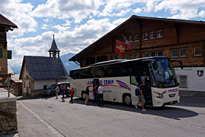 Die Koffern sind bereits verstaut